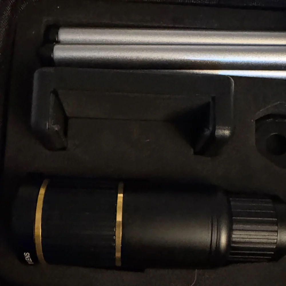 Black Phone Camera Lens Kit with Case